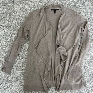 Women's Taupe Cardigan Sweater